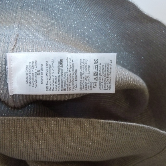 J. Crew Metallic Merino Wool Ruffleneck Sweater - Picture 9 of 9